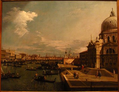 The Grand Canal with S. Maria della Salute by Formerly Canaletto